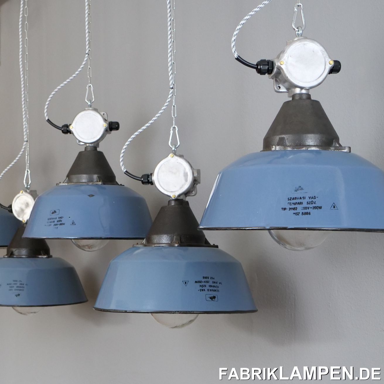 old industrial lamps
